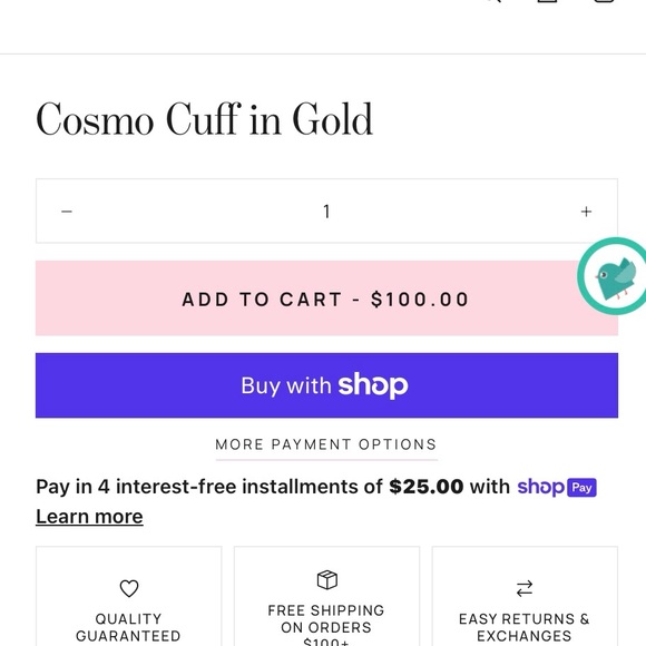 NWT Frasier Sterling X Curateur Cosmo Gold Cuff in Gold - Picture 6 of 9